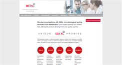 Desktop Screenshot of microbe-investigations.com